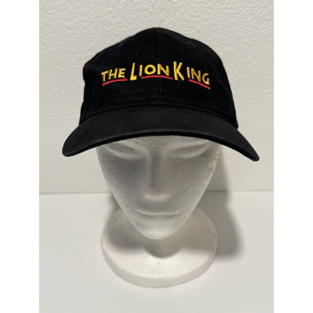 Vintage Disney The Lion King VIP Broadway Musical Strapback Lid Hat Cap Black